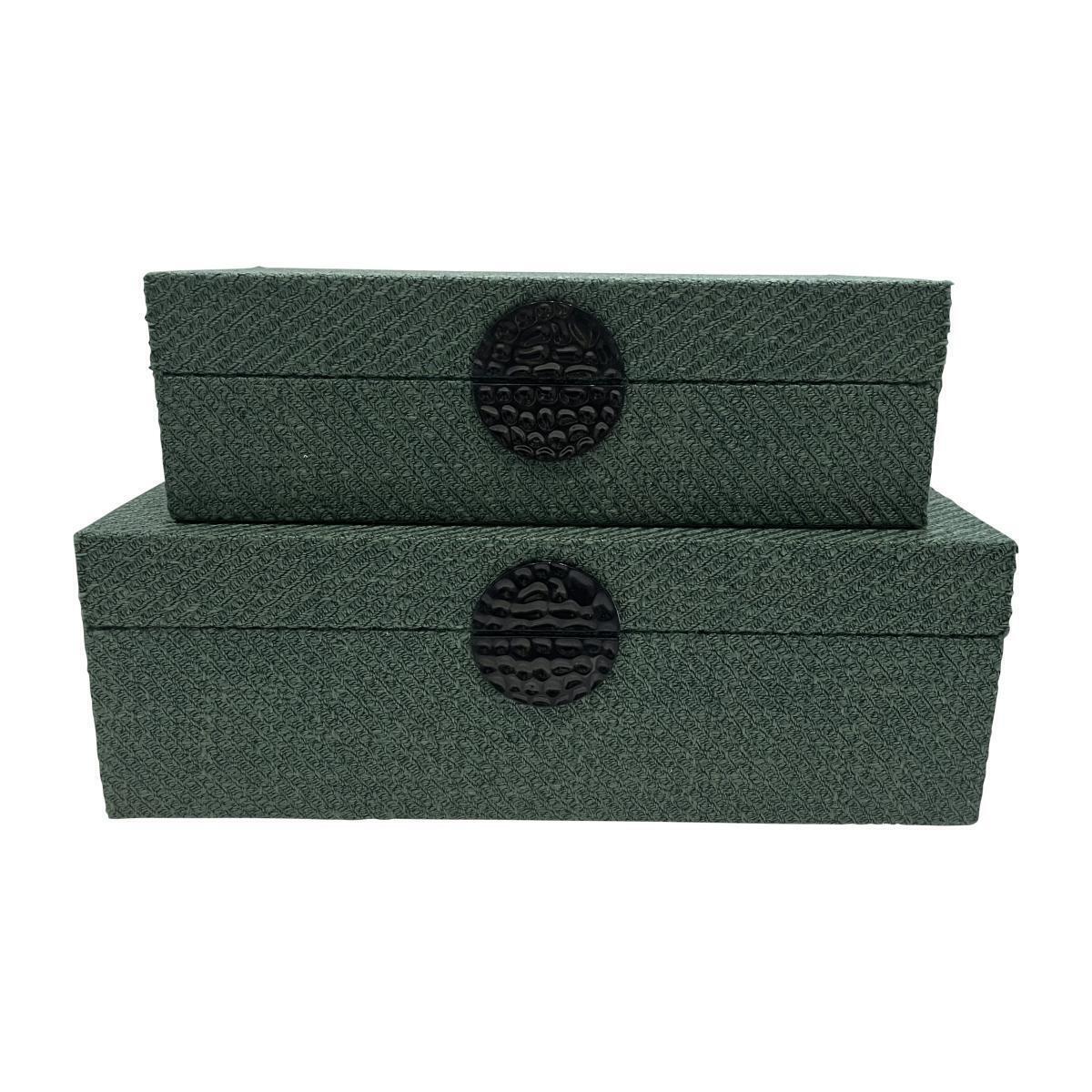 Caja con Medallon Sage Green