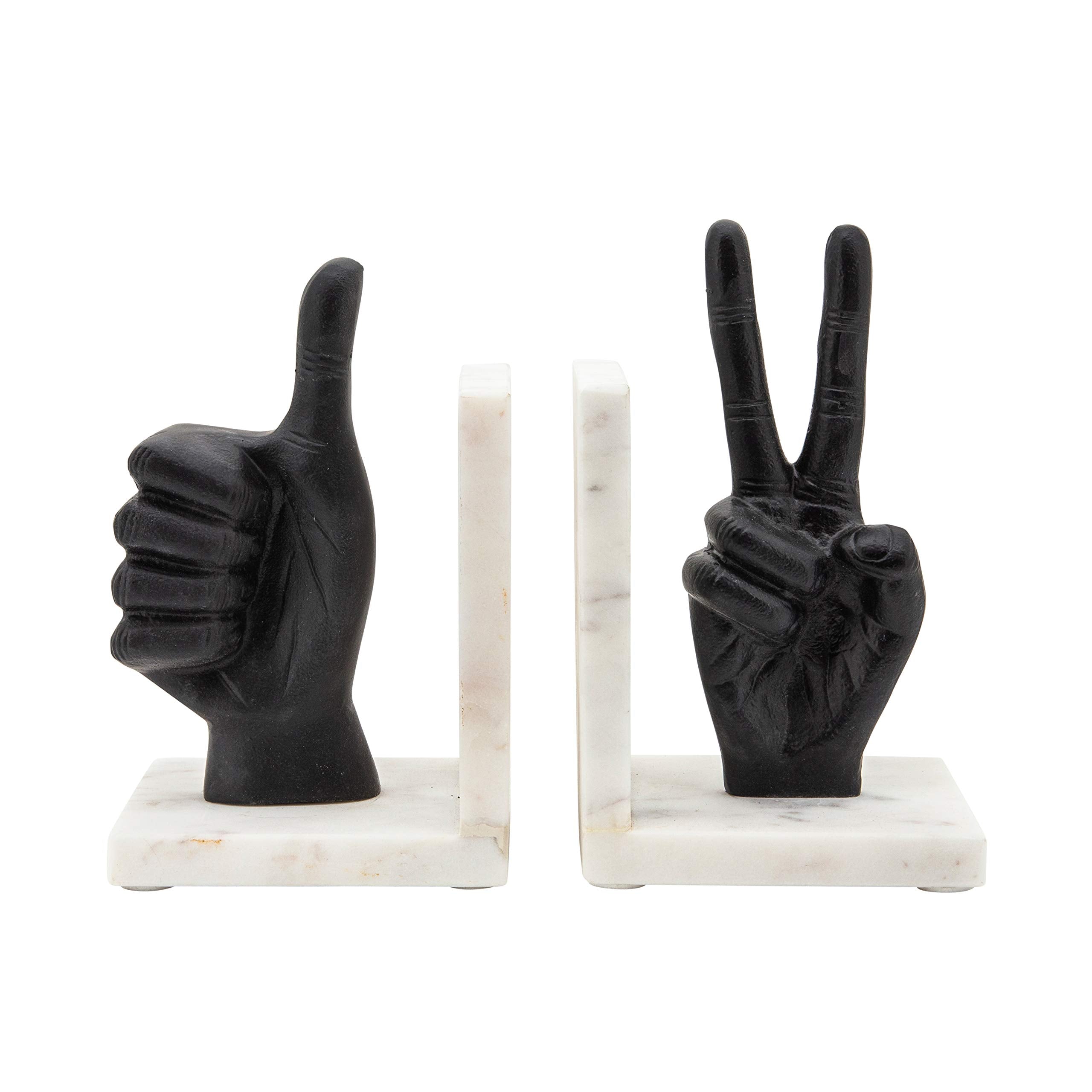 Sujetablibros peace Sign Negro