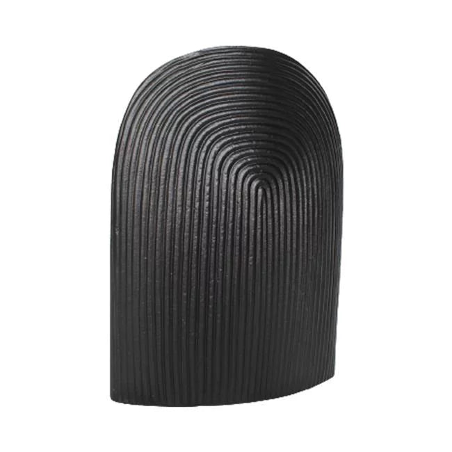 METAL, 14 ARCH VASE, 0 MATT BLK