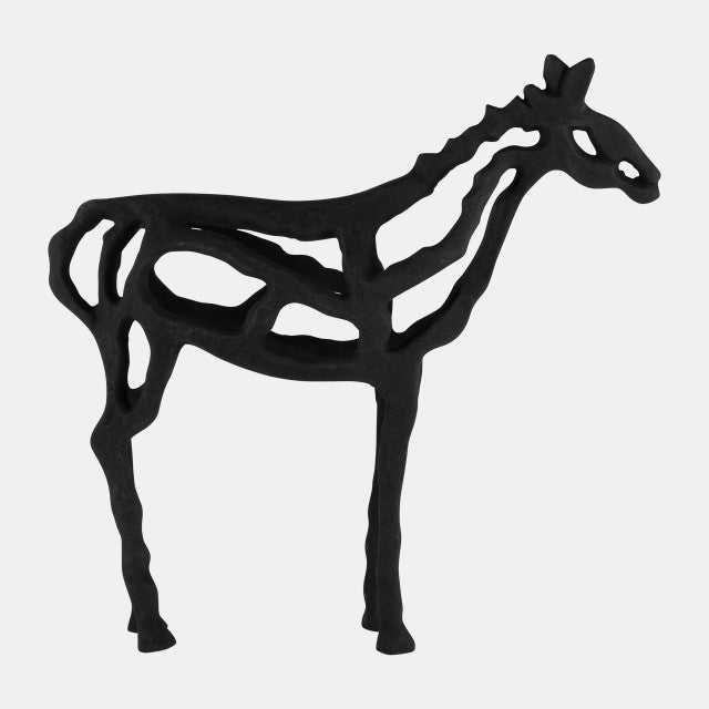 Horse Illusion Sculpture,black 14”