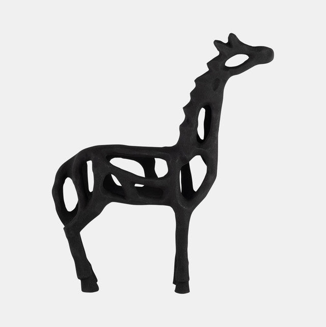 Giraffe Illusion Sculpture,black 13”