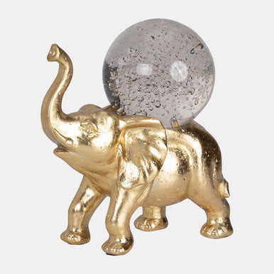 RESIN, 9" ELEPHANT