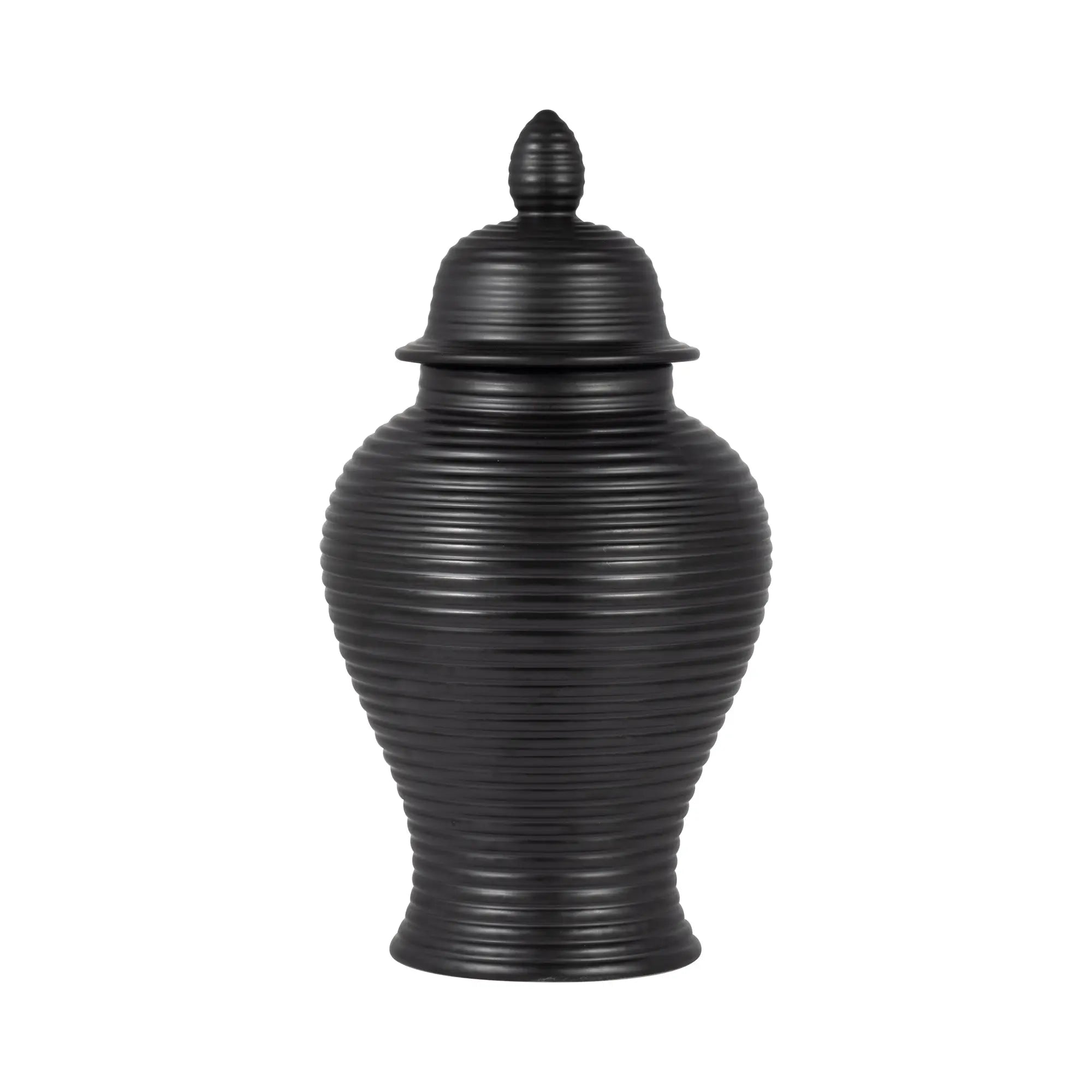 Jarron CER, 18" RIBBED TEMPLE