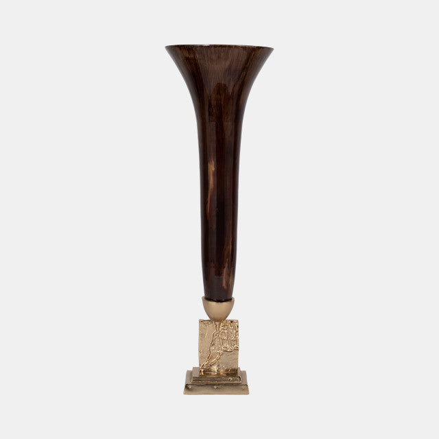 Trumpet Vase, Bronze 26”