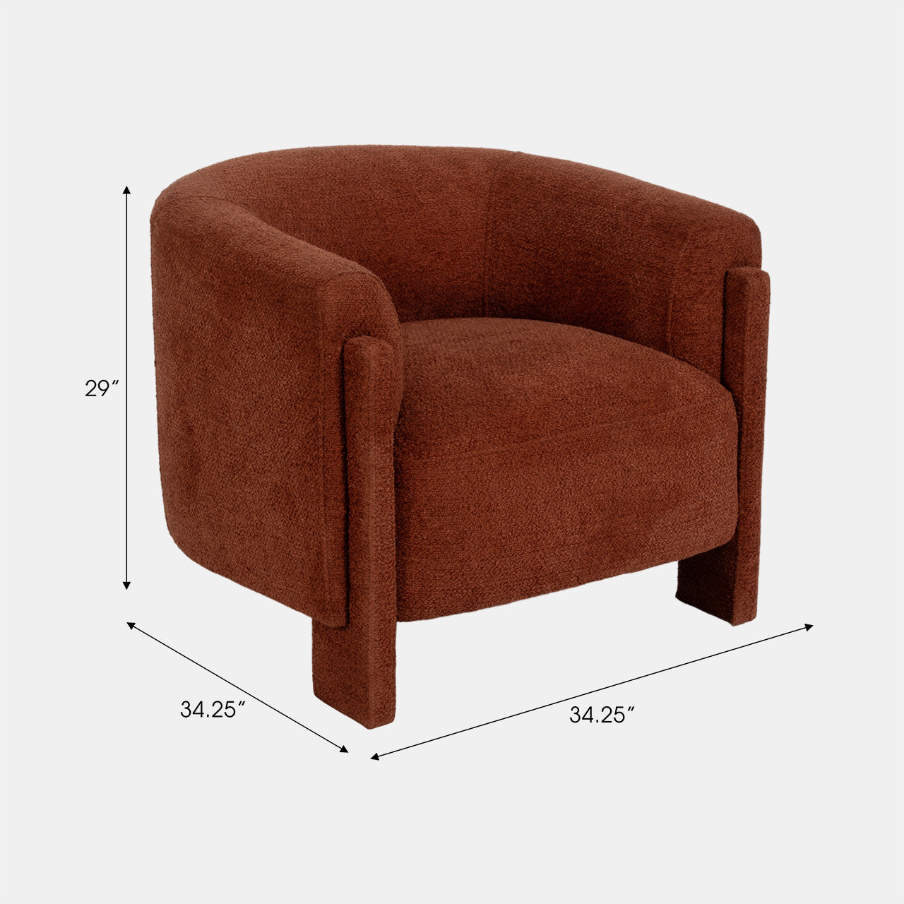 SILLON LADY ROUNDBACK RUST LADRILLO