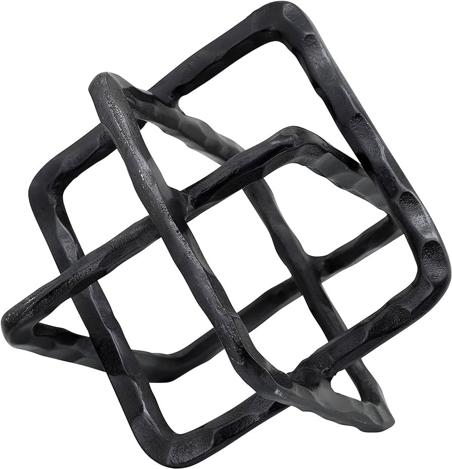 METAL 9"" SQUARE 0 LINKS, GUNMETAL