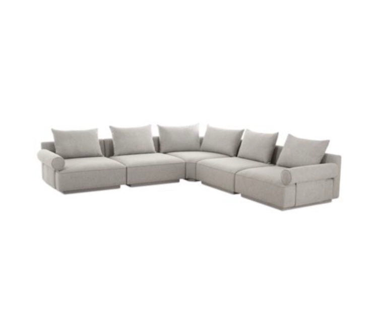 SOFA LADY ROSELLO CLASSI EN L LIGTH GRAY