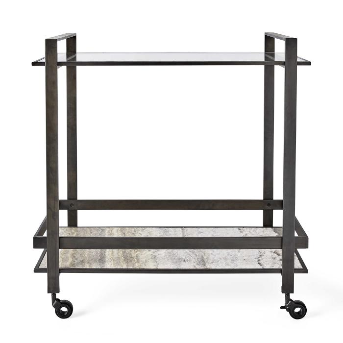 ROLL ALONG BAR CART - BRONZE