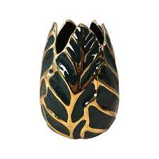 Ceramic 8" Leaf Vase