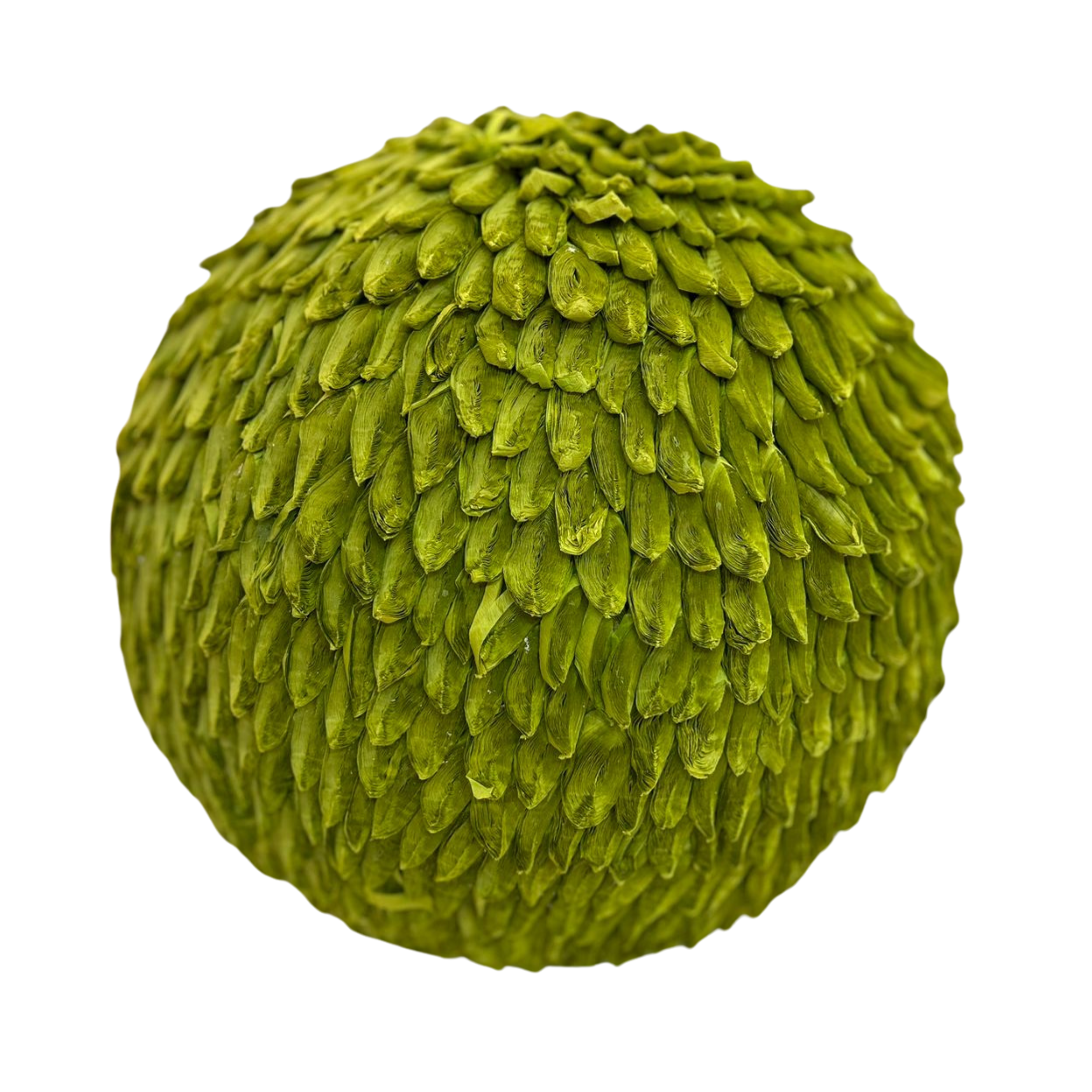 ESFERA VERDE DE PLUMAS GRANDE