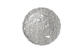 Molten Wall Disc Medium, Silver Leaf
